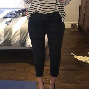 JCrew plaid wool pants